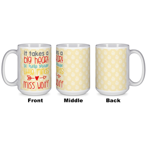 Teacher Quote Coffee Mug - 15 oz - White APPROVAL
