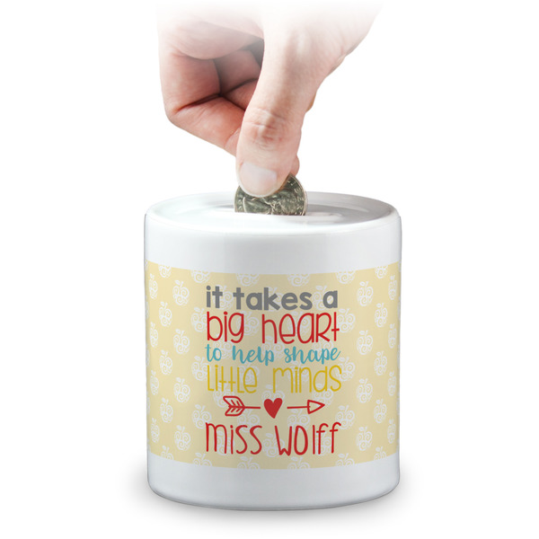 Custom Teacher Gift Coin Bank (Personalized)
