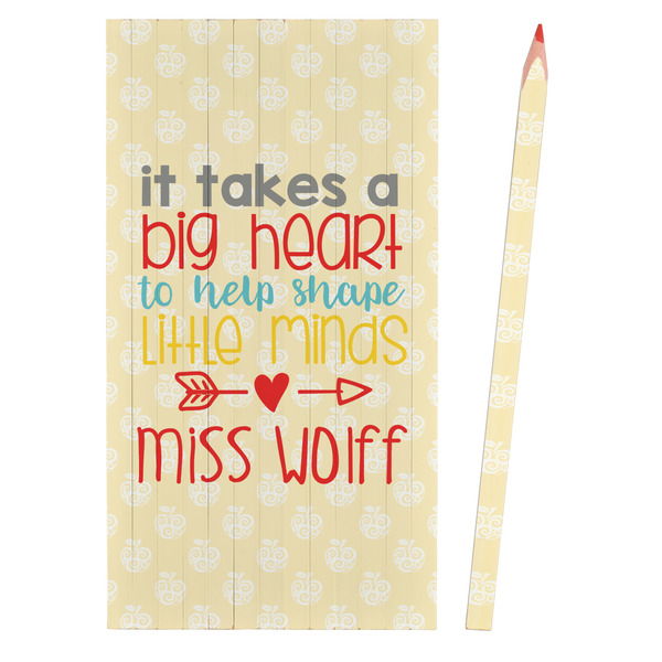 Teacher Quote Colored Pencils - Front View