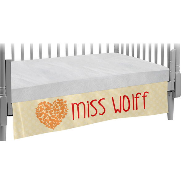 Custom Teacher Gift Crib Skirt (Personalized)