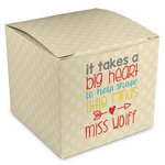 Teacher Quote Cube Favor Gift Boxes (Personalized)