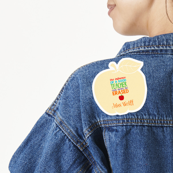 Custom Teacher Gift Twill Iron On Patch - Custom Shape (Personalized)