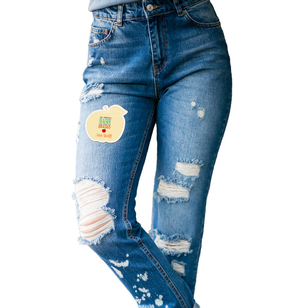 Teacher Quote Custom Shape Iron On Patches - L - single APPROVAL