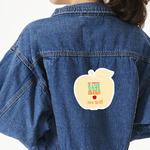 Teacher Gift Twill Iron On Patch - Custom Shape - X-Large - Single (Personalized)