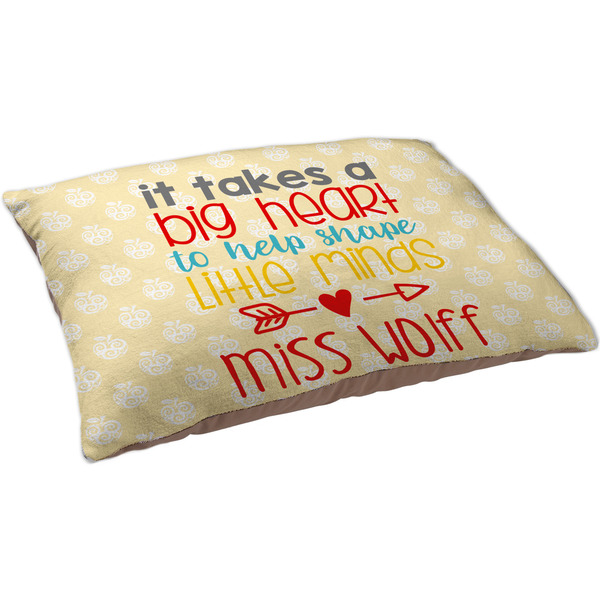 Teacher Quote Dog Bed - Large