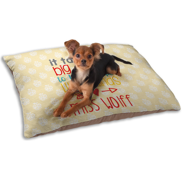 Teacher Quote Dog Bed - Small LIFESTYLE