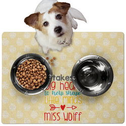 Teacher Gift Dog Food Mat - Medium (Personalized)