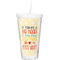 Teacher Quote Double Wall Tumbler with Straw (Personalized)