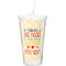Teacher Gift Double Wall Tumbler with Straw (Personalized)