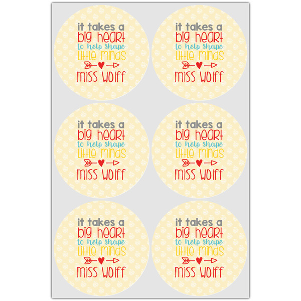 Teacher Quote Drink Topper - Large - Set of 6