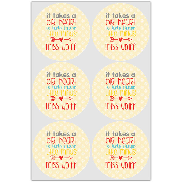 Teacher Quote Drink Topper - XLarge - Set of 6