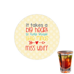 Teacher Gift Printed Drink Topper - 1.5" (Personalized)