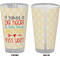 Teacher Quote Pint Glass - Full Color - Front & Back Views