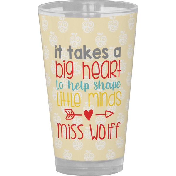 Custom Teacher Gift Pint Glass - Full Color (Personalized)