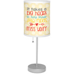 Teacher Gift 7" Drum Lamp with Shade Linen (Personalized)