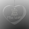Teacher Quote Engraved Glass Ornaments - Heart
