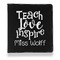 Teacher Quote Leather Binder - 1" - Black - Front View