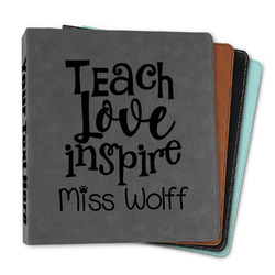 Teacher Gift Leather Binder - 1" (Personalized)