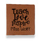 Teacher Gift Leather Binder - 1" - Rawhide (Personalized)