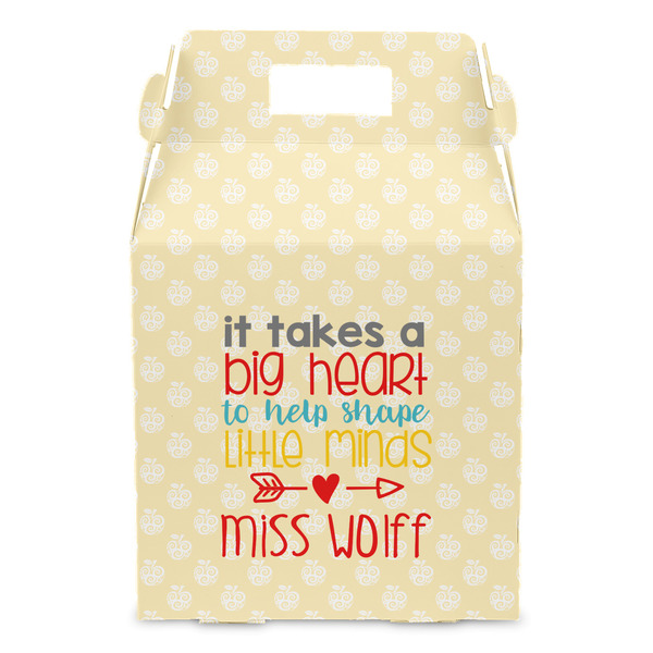 Teacher Quote Gable Favor Box - Front