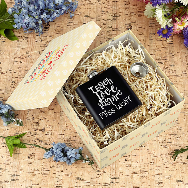 Teacher Quote Gift Boxes with Lid - Canvas Wrapped - Large - In Context