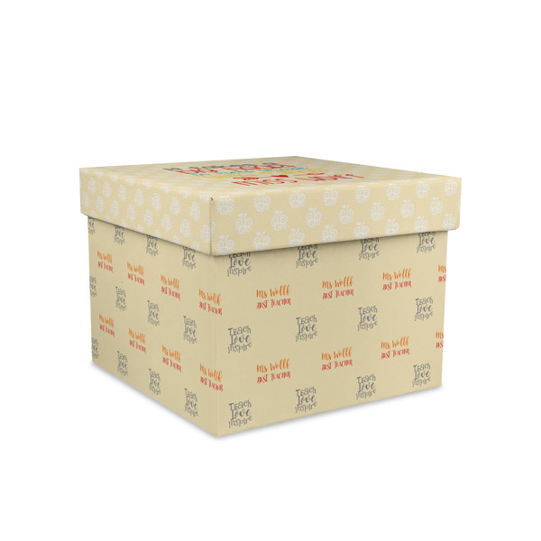 Custom Teacher Gift Gift Box with Lid - Canvas Wrapped - Medium (Personalized)