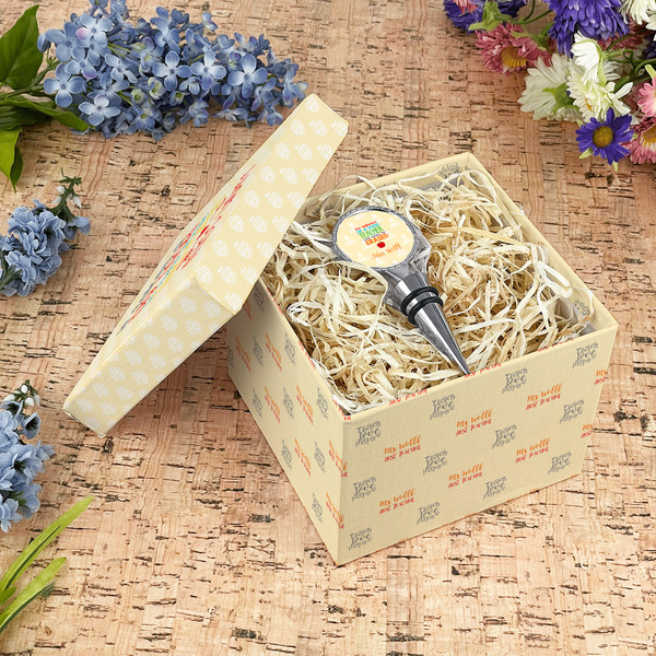 Teacher Quote Gift Boxes with Lid - Canvas Wrapped - Medium - In Context