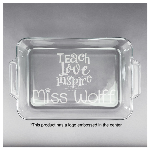 Teacher Quote Glass Baking Dish - APPROVAL (13x9)