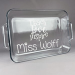 Teacher Gift Glass Baking and Cake Dish (Personalized)