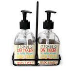 Teacher Gift Glass Soap & Lotion Bottle Set (Personalized)