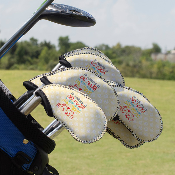 Custom Teacher Gift Golf Club Iron Cover - Set of 9 (Personalized)