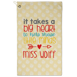 Teacher Gift Golf Towel - Poly-Cotton Blend - Large (Personalized)