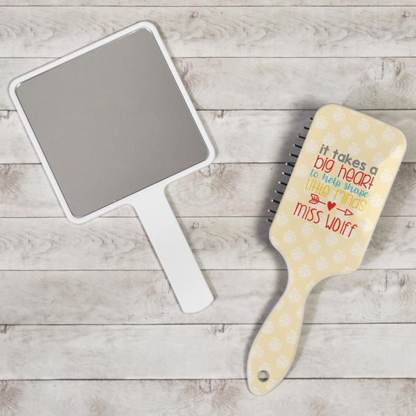 Teacher Quote Hair Brush - In Context