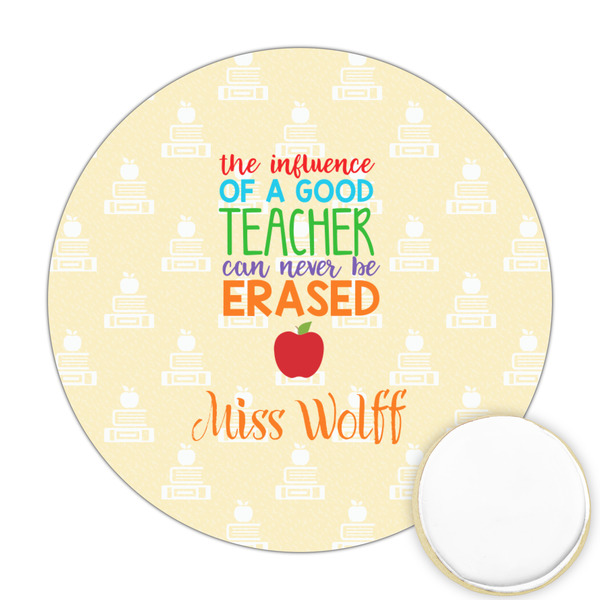 Custom Teacher Gift Printed Cookie Topper - 2.5" (Personalized)