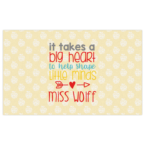 Teacher Quote Indoor / Outdoor Rug - 3'x5' - Front Flat