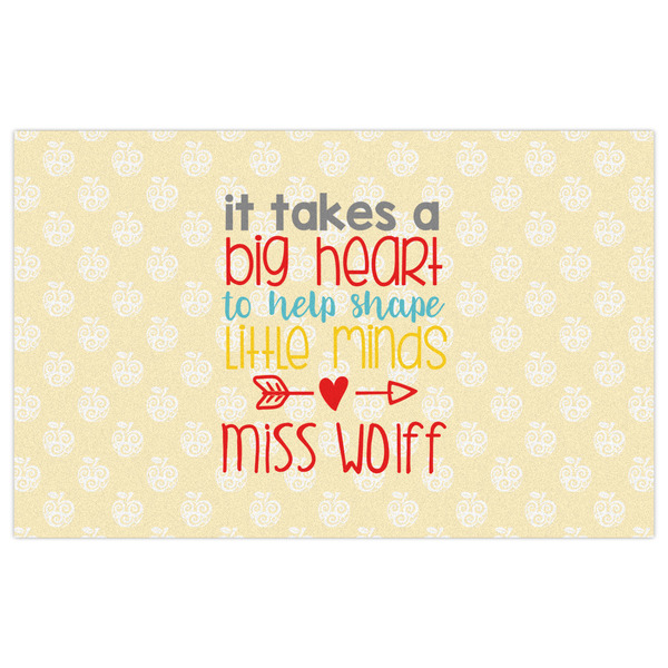 Teacher Quote Indoor / Outdoor Rug - 5'x8' - Front Flat