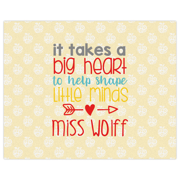 Teacher Quote Indoor / Outdoor Rug - 8'x10' - Front Flat