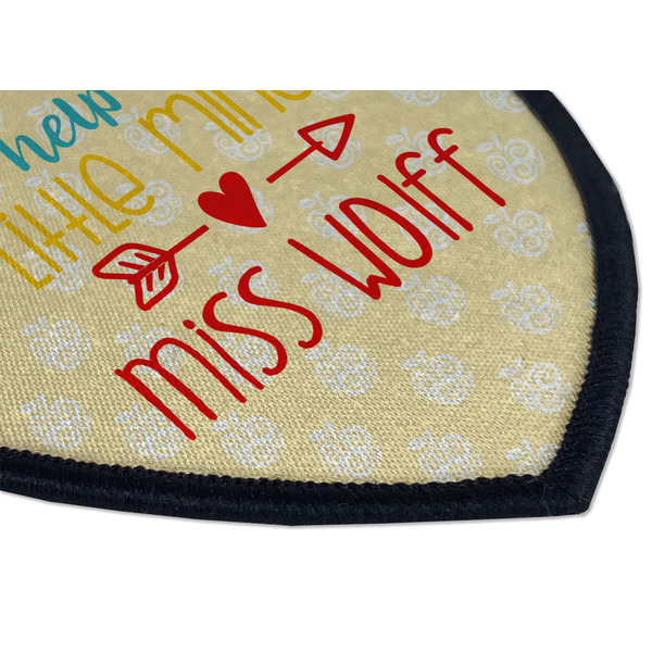 Teacher Quote Iron on Shield 3 Detail