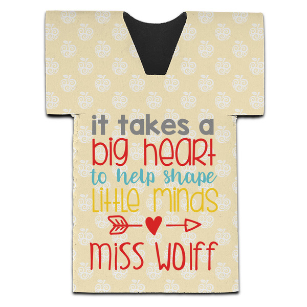 Custom Teacher Gift Jersey Bottle Cooler - Single (Personalized)