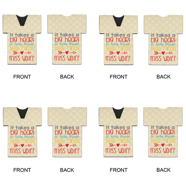 Teacher Quote Jersey Bottle Cooler - Set of 4 - APPROVAL