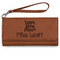 Teacher Quote Ladies Wallet - Leather - Rawhide - Front View
