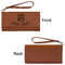 Teacher Quote Ladies Wallets - Faux Leather - Rawhide - Front & Back View