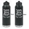 Teacher Quote Laser Engraved Water Bottles - Front & Back Engraving - Front & Back View