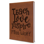 Teacher Gift Leather Sketchbook (Personalized)