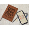 Teacher Quote Leather Sketchbook - Large - Double Sided - In Context