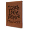 Teacher Gift Leather Sketchbook - Large - Single-Sided (Personalized)