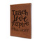 Teacher Gift Leather Sketchbook - Small - Single-Sided (Personalized)