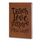 Teacher Gift Leatherette Journal - Large - Double-Sided (Personalized)