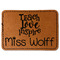 Teacher Quote Leatherette Patches - Rectangle