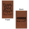 Teacher Quote Leatherette Sketchbooks - Small - Double Sided - Front & Back View